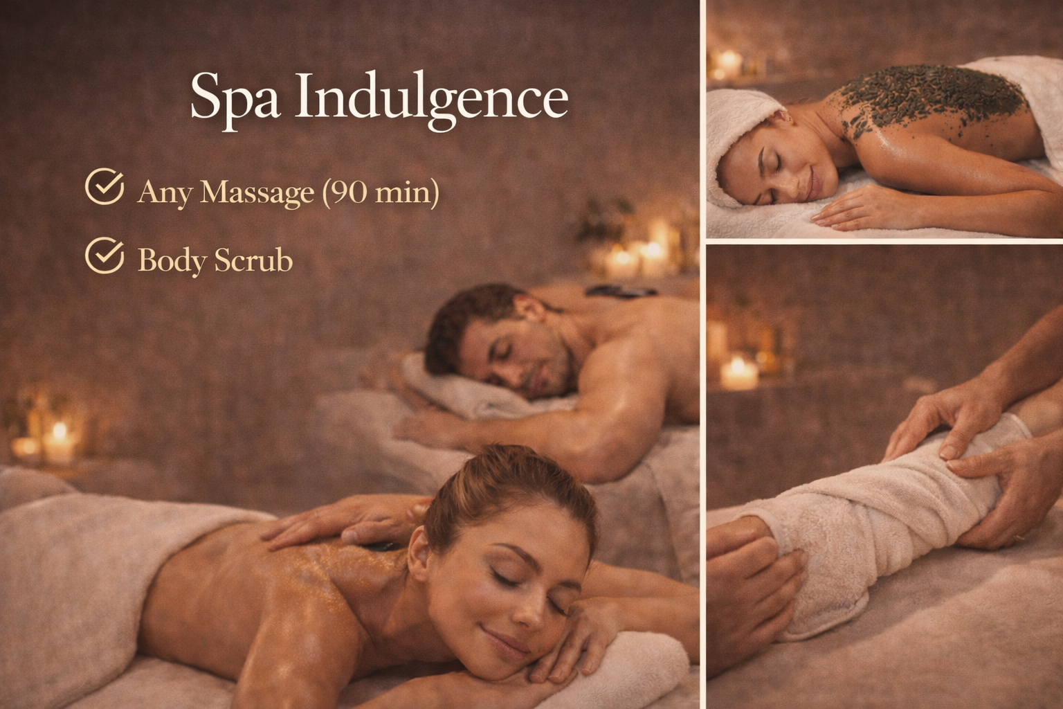 Any Massage (90) + Body Scrub